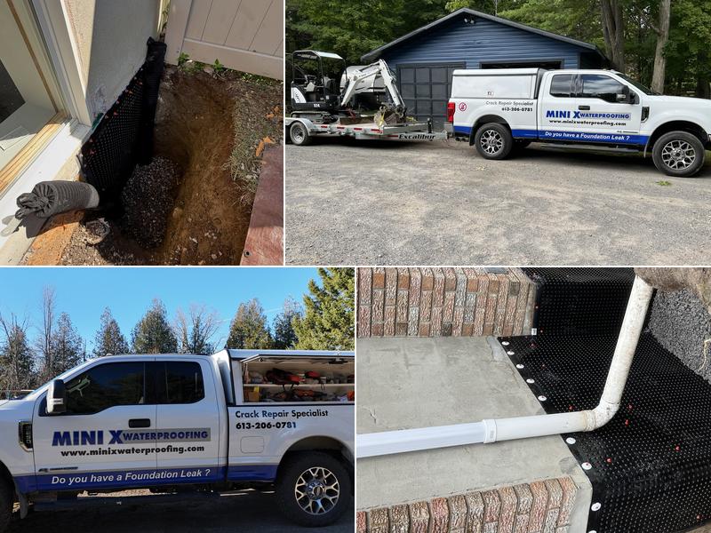Mini x foundation waterproofing