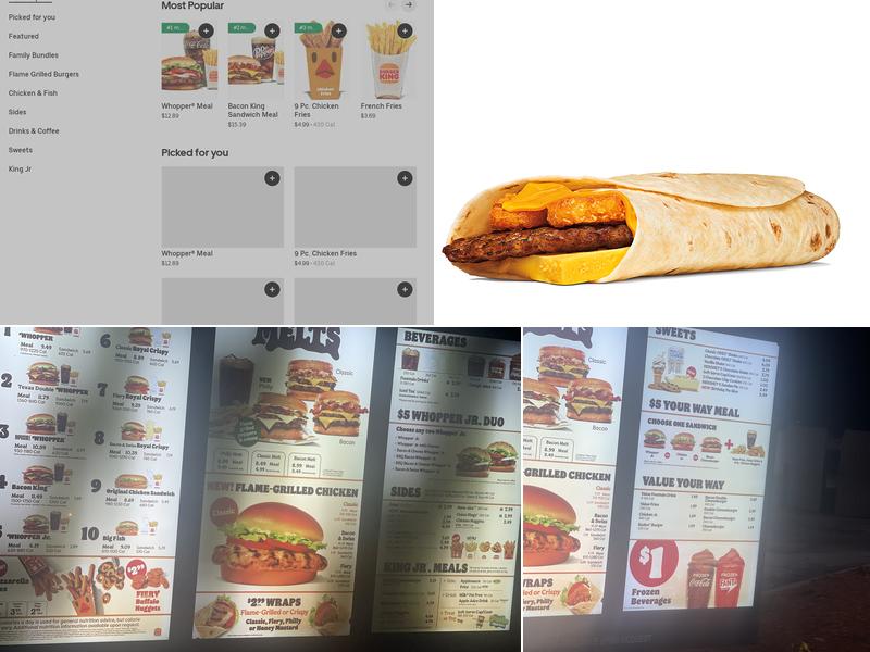 Burger King Menu