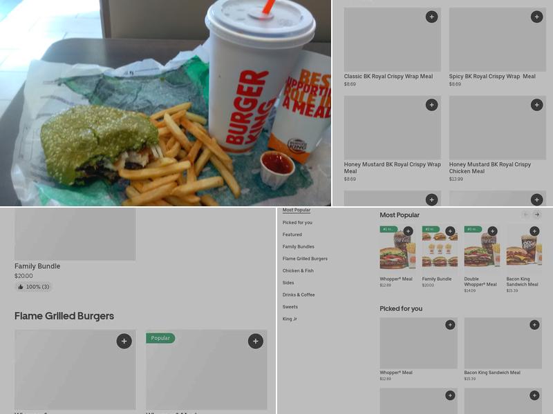Burger King Menu