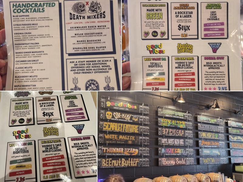 Voodoo Brewing - Virginia Beach Menu