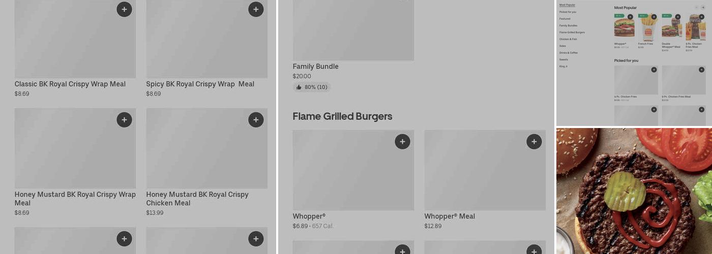 Burger King Menu