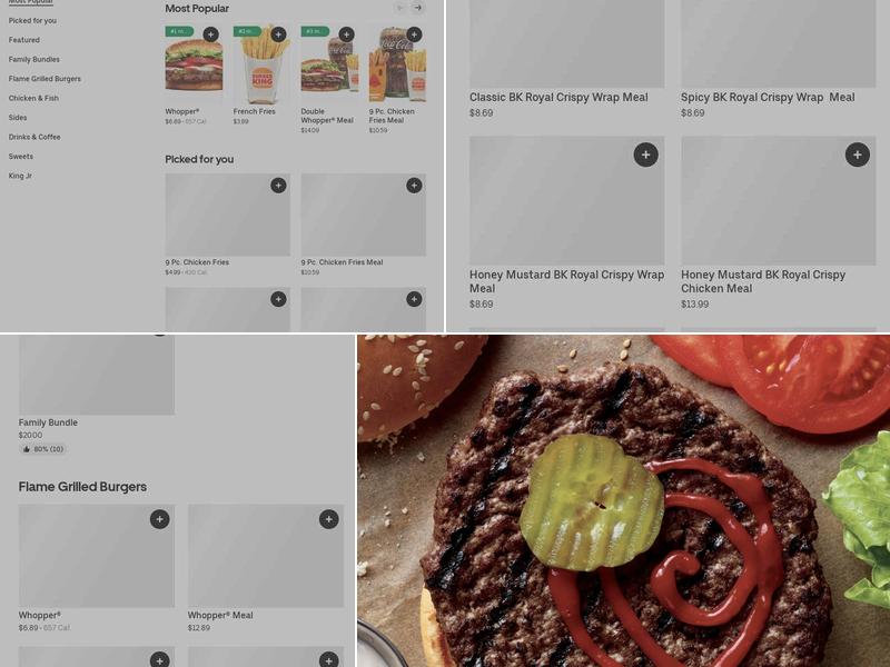 Burger King Menu