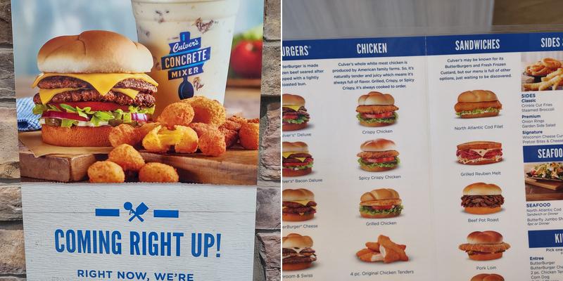 Culver’s Menu