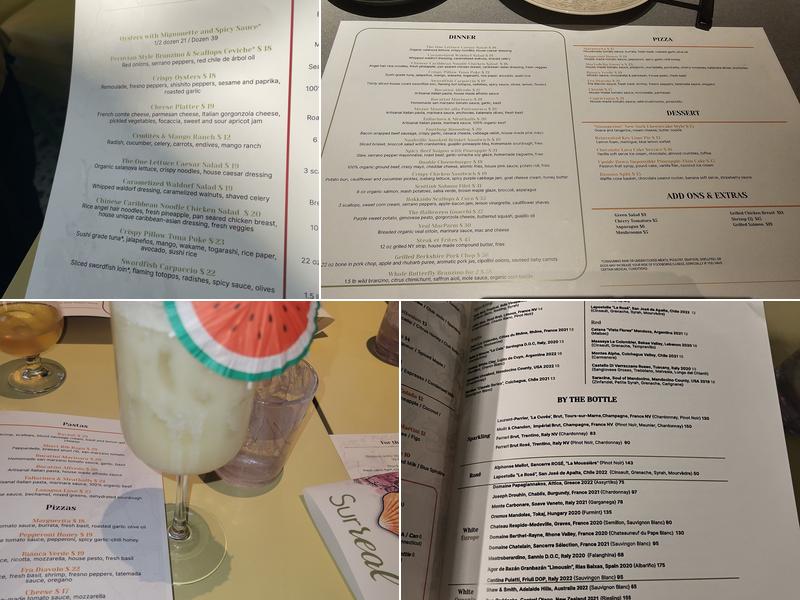 Surreal by Seven Reasons Group Menu