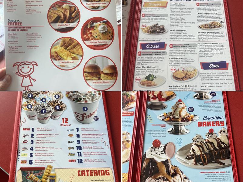 Friendly's Menu