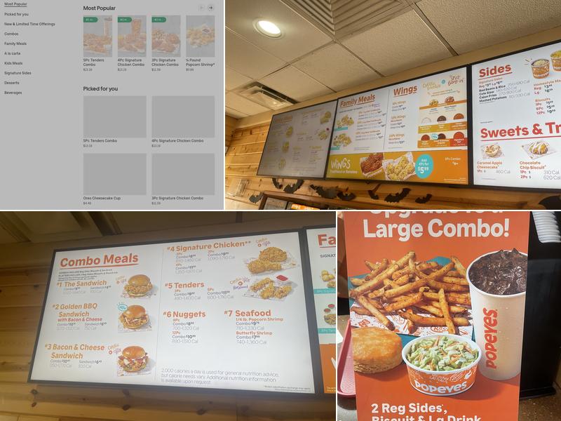 Popeyes Louisiana Kitchen Menu