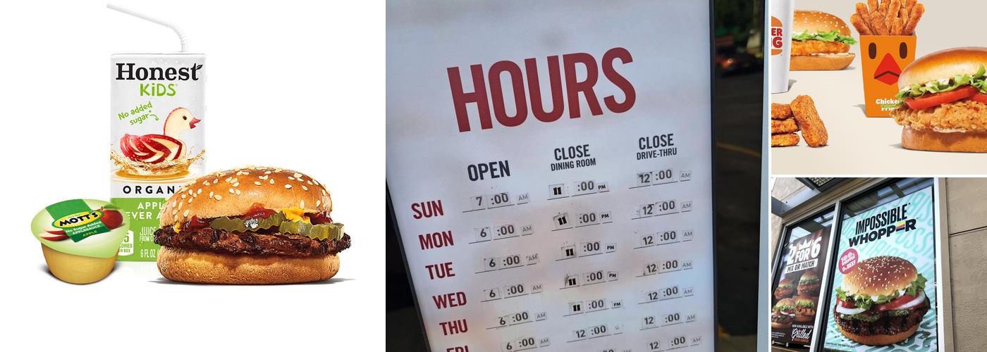 Burger King Menu