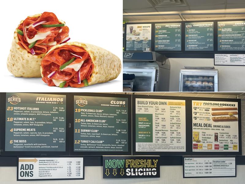 Subway Menu