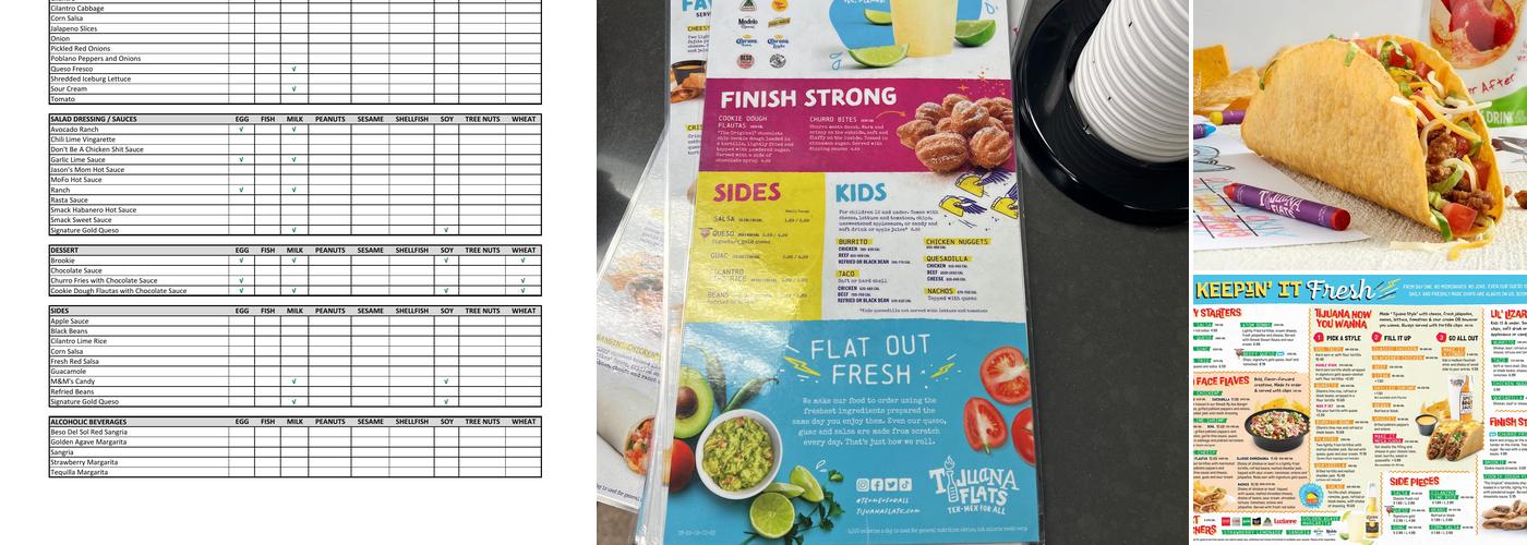 Tijuana Flats Menu