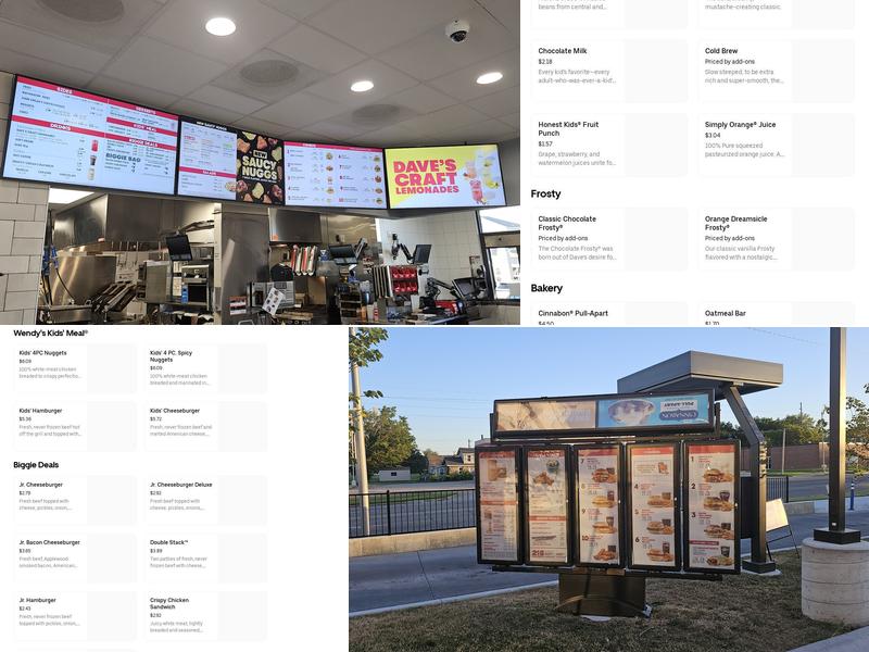 Wendy's Menu