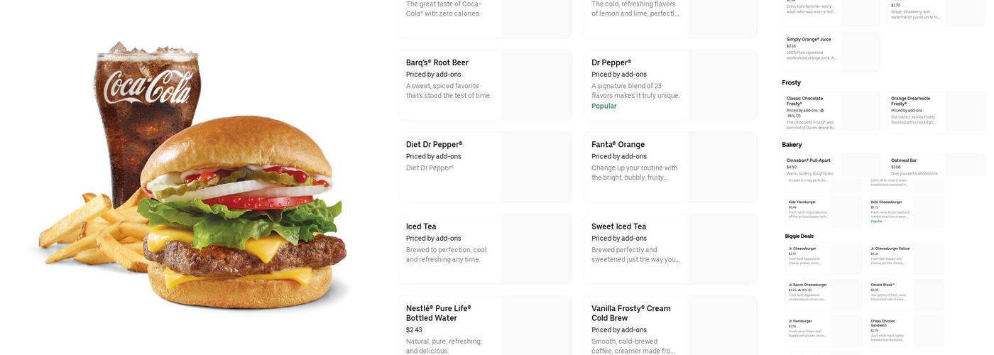 Wendy's Menu