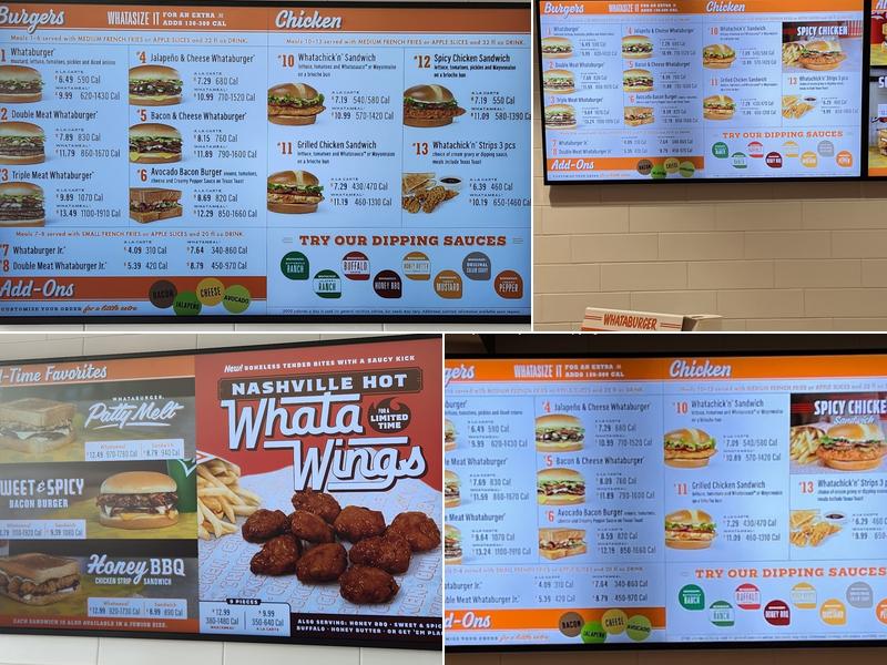 Whataburger Menu