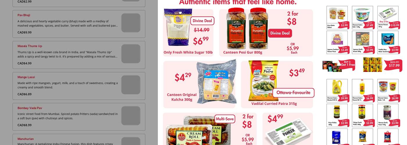 Spice Divine Kitchen Menu