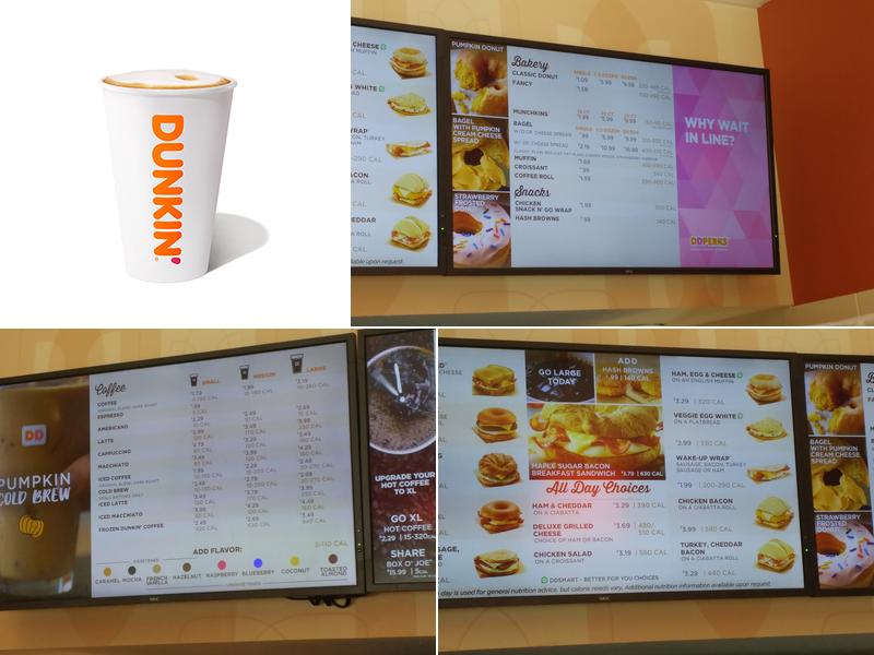 Dunkin' Menu