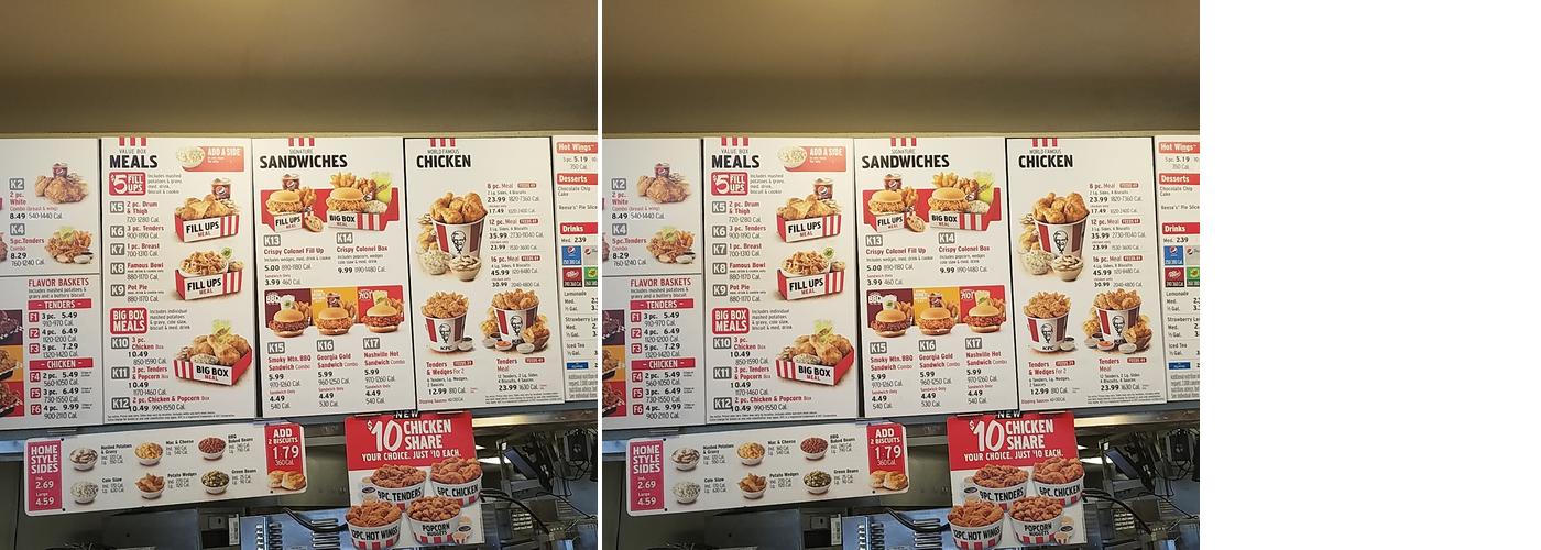 Taco Bell / KFC Menu