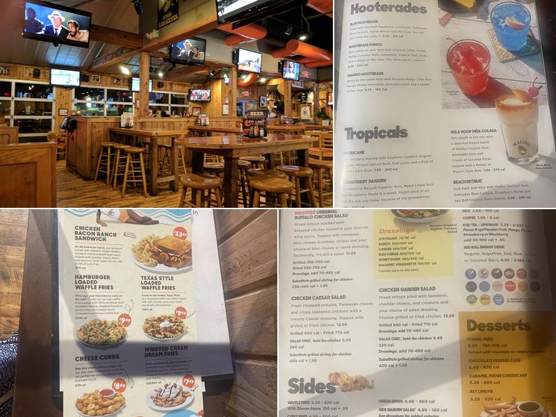 Hooters Menu
