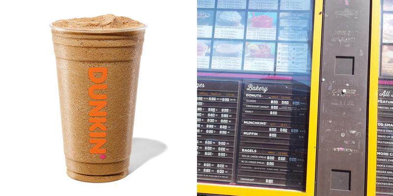 Dunkin' Menu