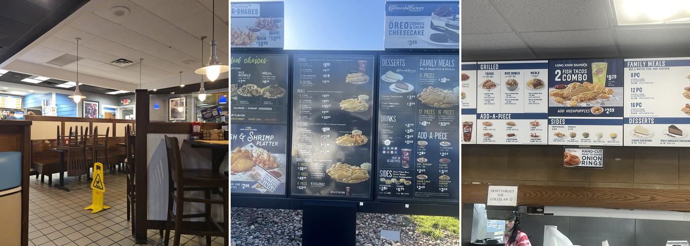 Long John Silver's Menu