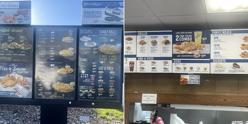 Long John Silver's Menu