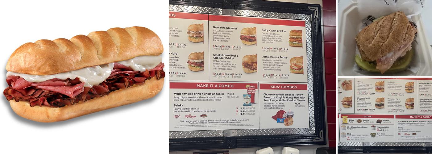 Firehouse Subs Metro Crossing Menu