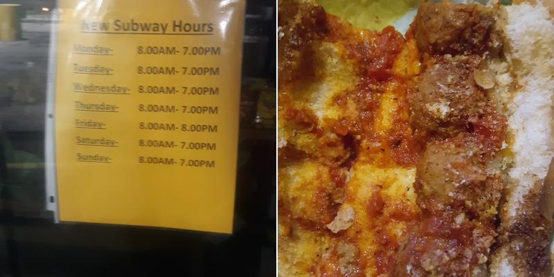 Subway Menu