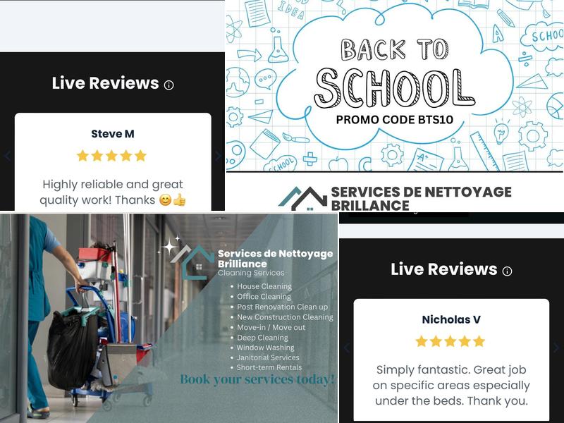 Services de Nettoyage Brillance l Brilliant Cleaning Services