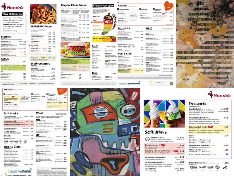 Nando's Stafford Menu