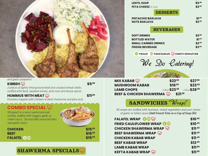 WOW KABAB Menu