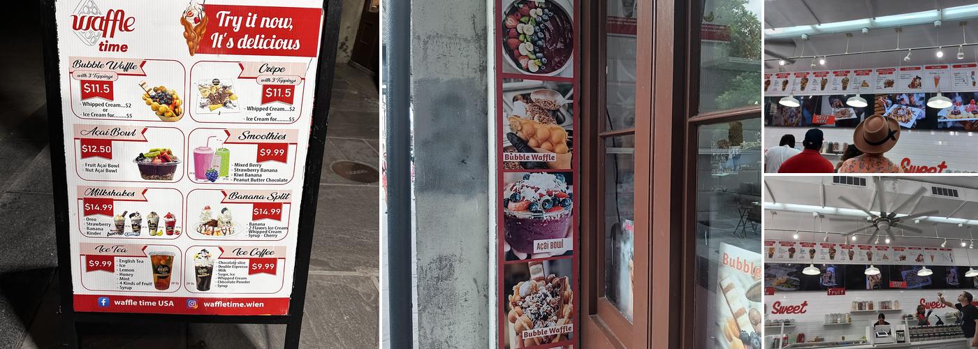 Waffle Time Menu