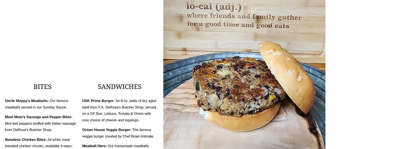 Uncle Skippy's Kitchen Menu
