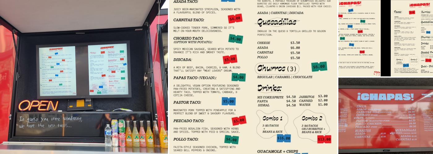 Chapa’s Menu