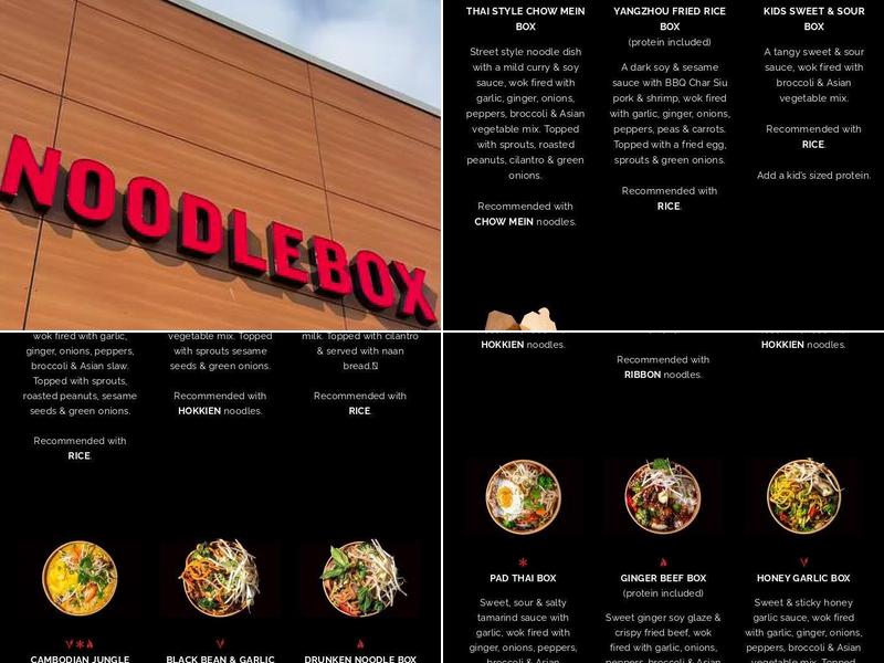 Noodlebox Menu