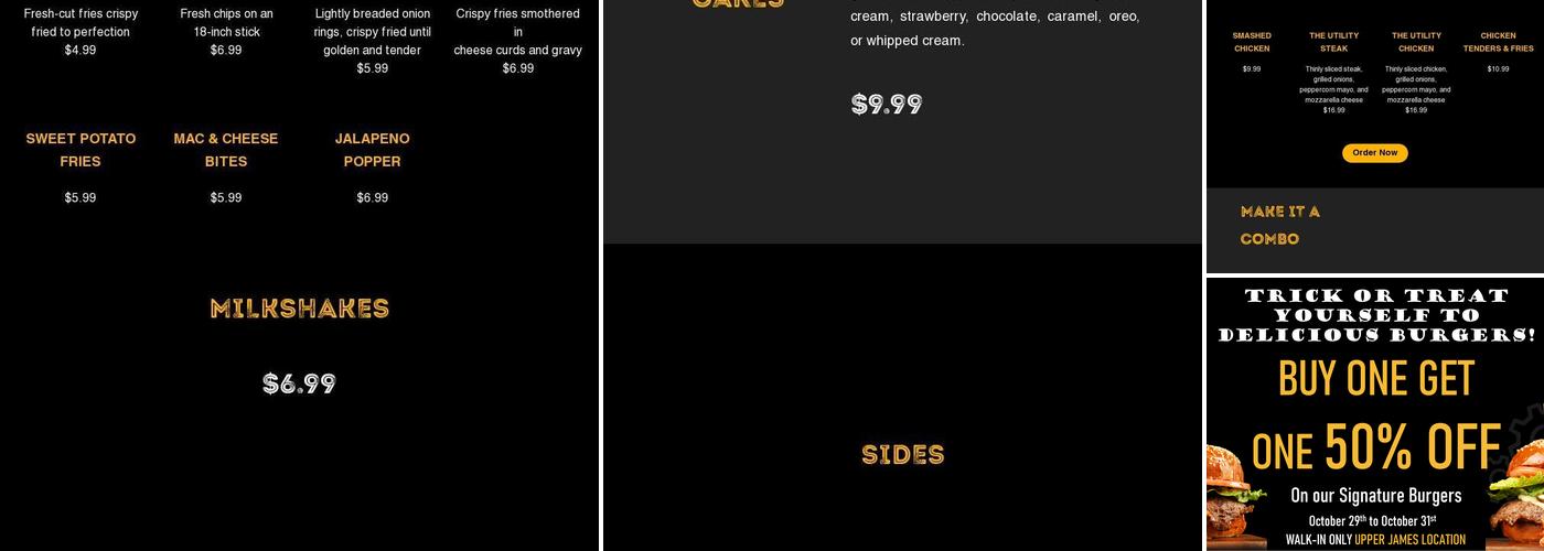 Burger Factory - Upper James Menu