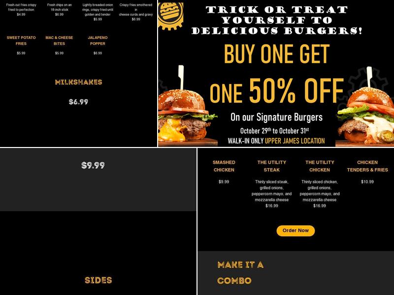 Burger Factory - Upper James Menu