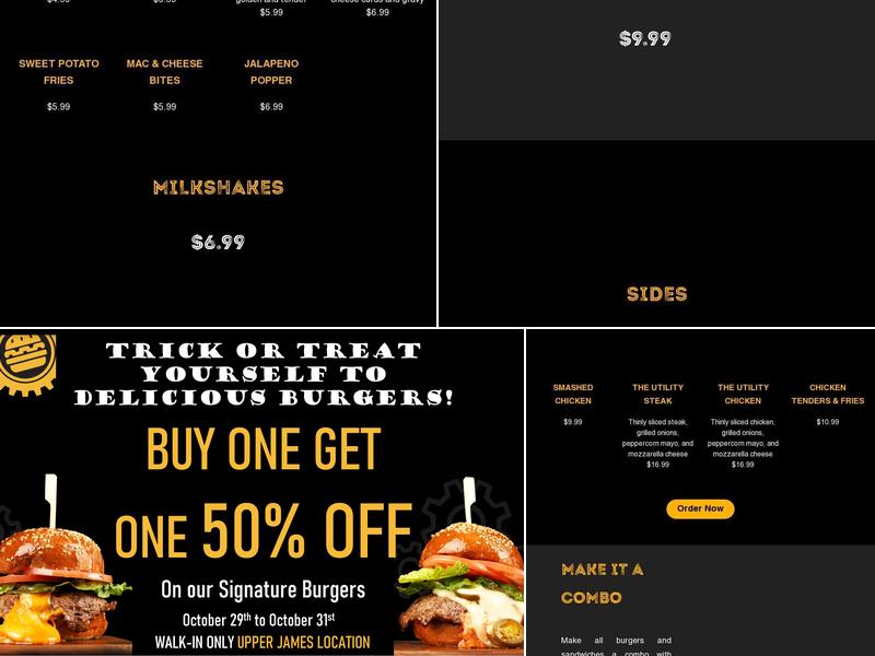 Burger Factory - Upper James Menu