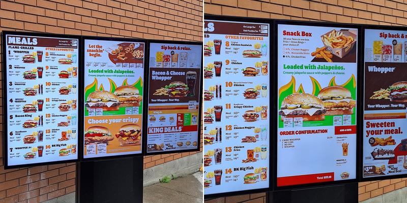 Burger King Menu