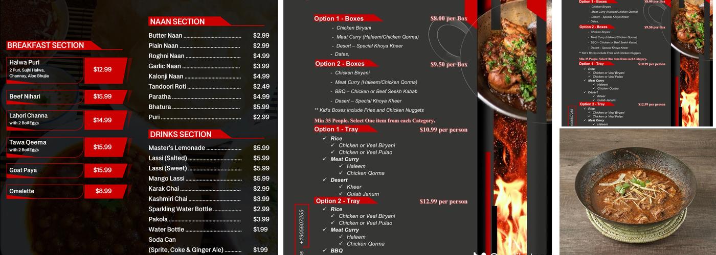 Karahi Master Menu