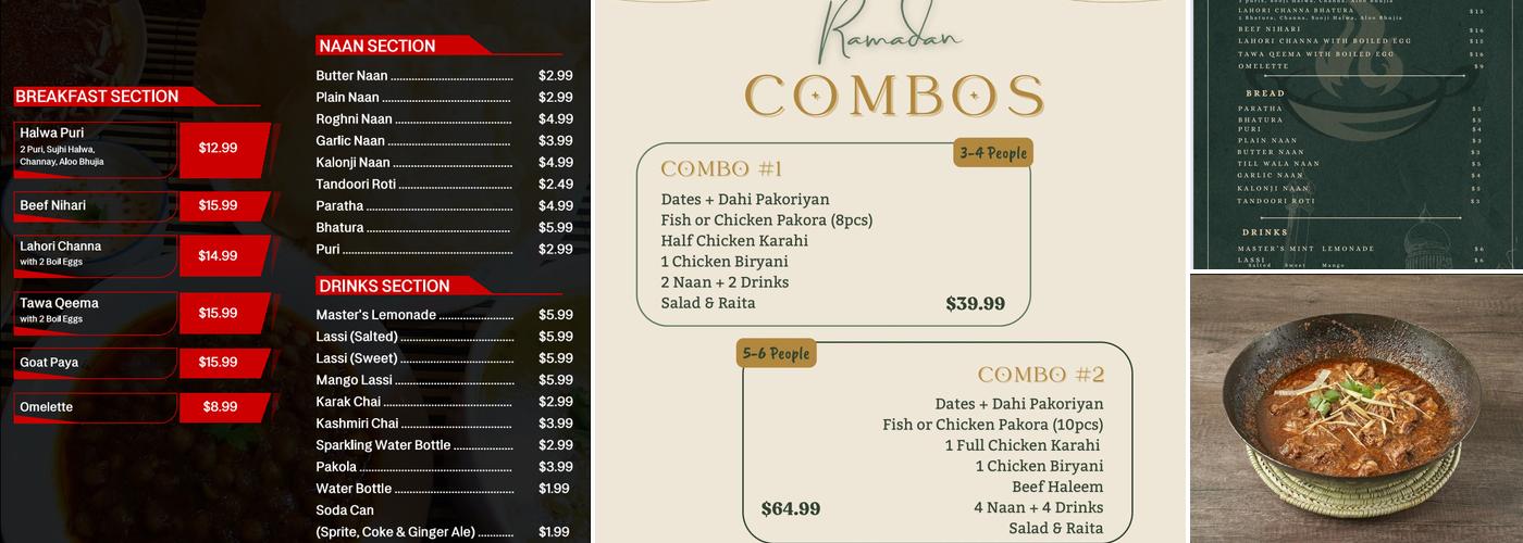 Karahi Master Menu