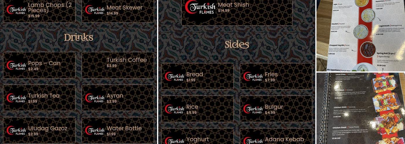 Turkish Flames Menu