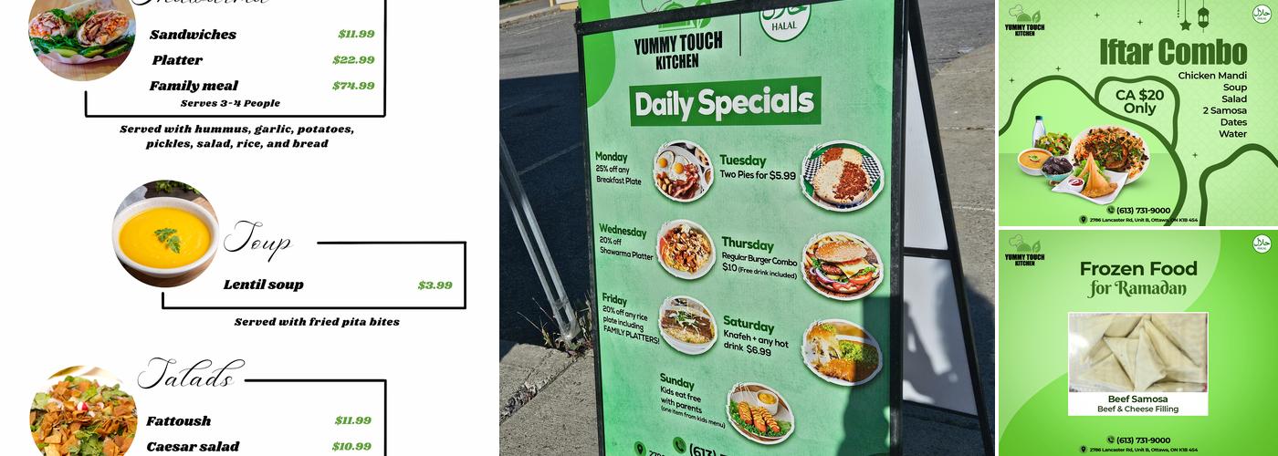 Yummy Touch Kitchen Menu