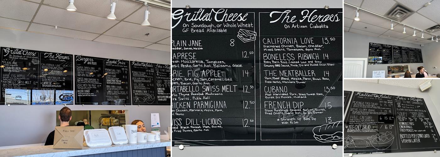 The Wall of Fame Sandwich Shop Menu