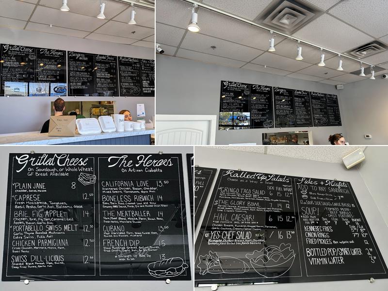 The Wall of Fame Sandwich Shop Menu