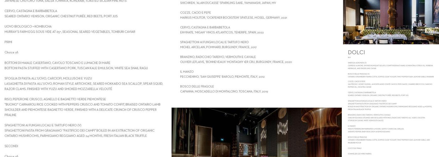 DaNico Menu