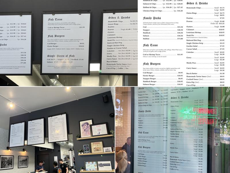 Cockney Kings Fish & Chips Menu