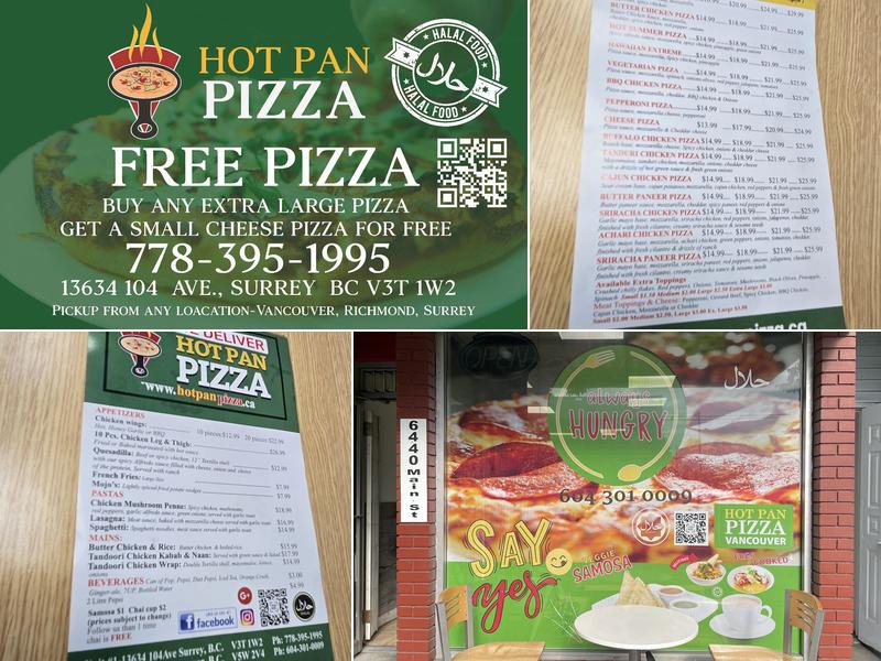 Hot Pan Pizza Menu
