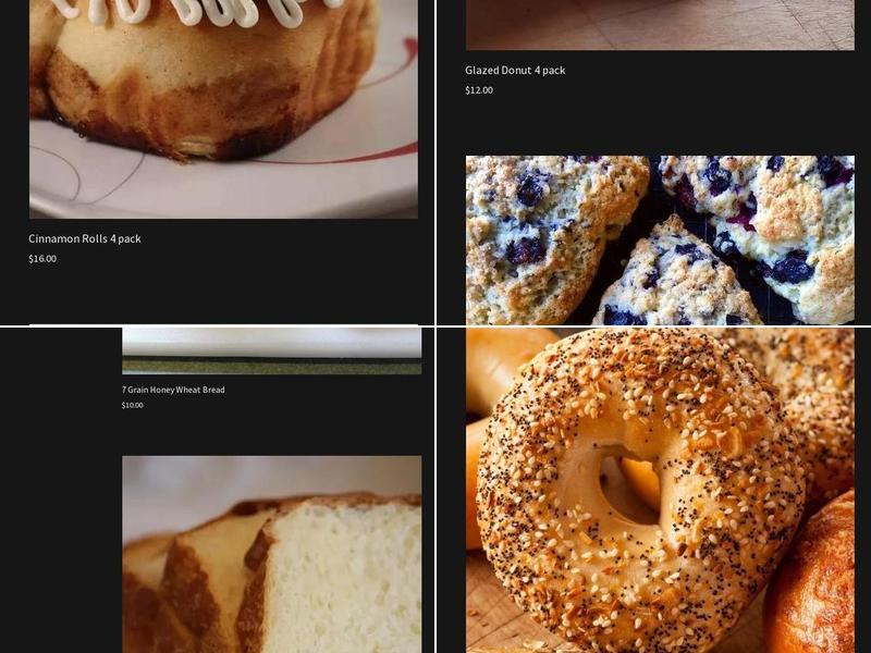 Bearfoot Bakery Menu