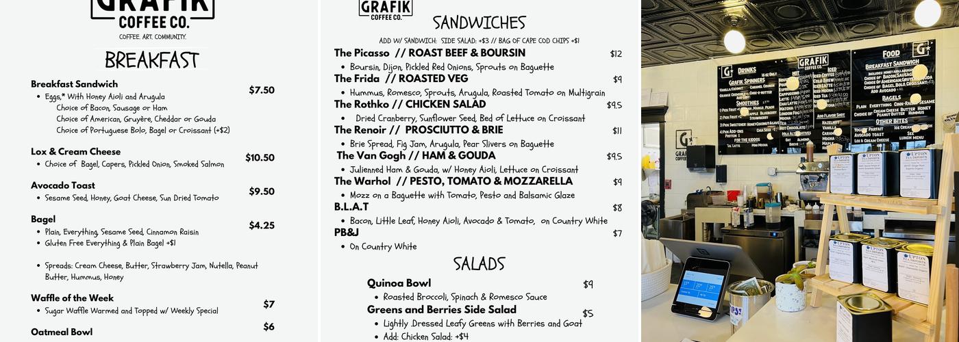 Grafik Coffee Co. Roastery & Café Menu