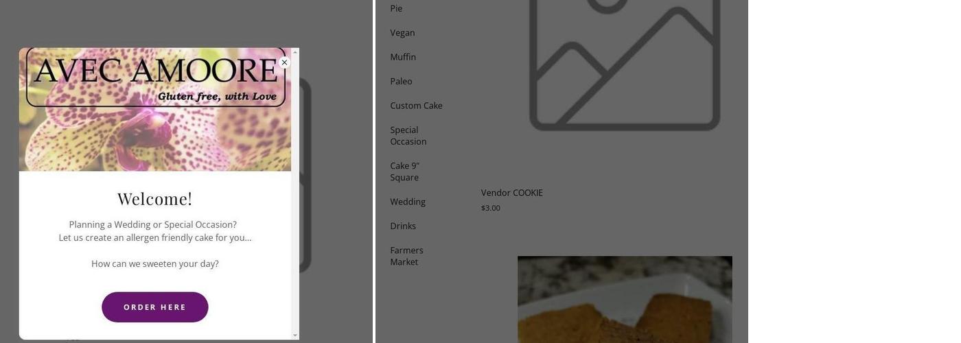 AVEC AMOORE, LLC Menu
