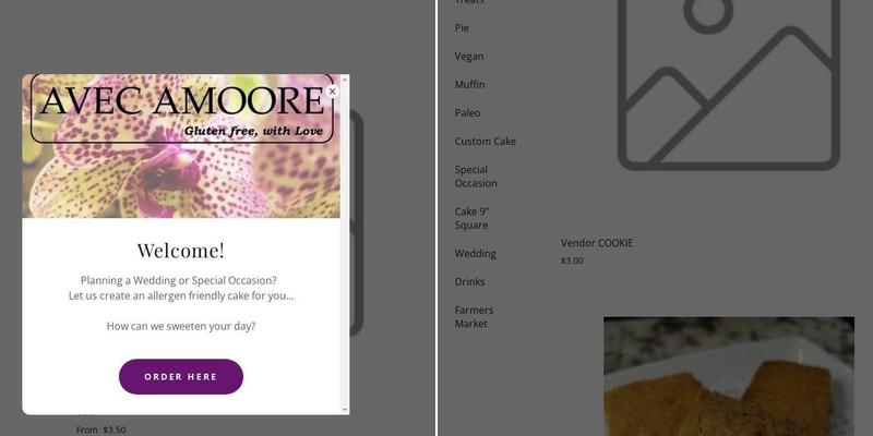 AVEC AMOORE, LLC Menu