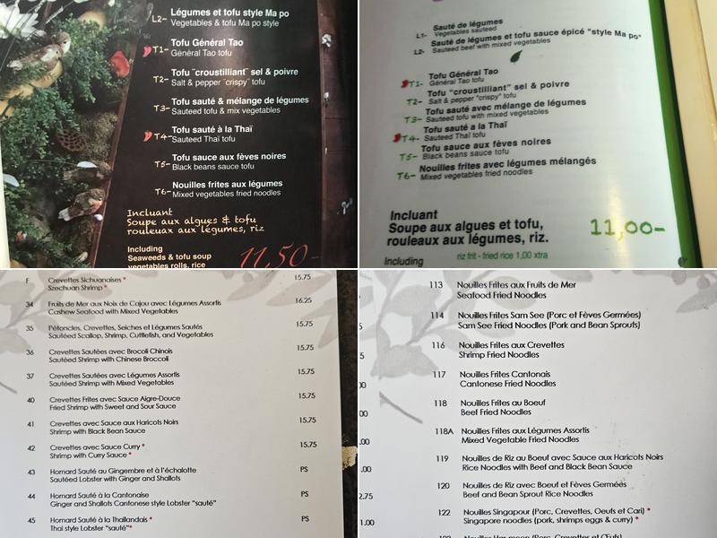 Jardin Du Cerf Deer garden Menu